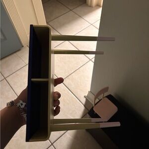 Yellow and Blue Wall Shelf